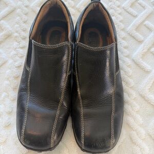 Born Men's Black Leather Slip-On Shoes